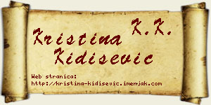Kristina Kidišević vizit kartica